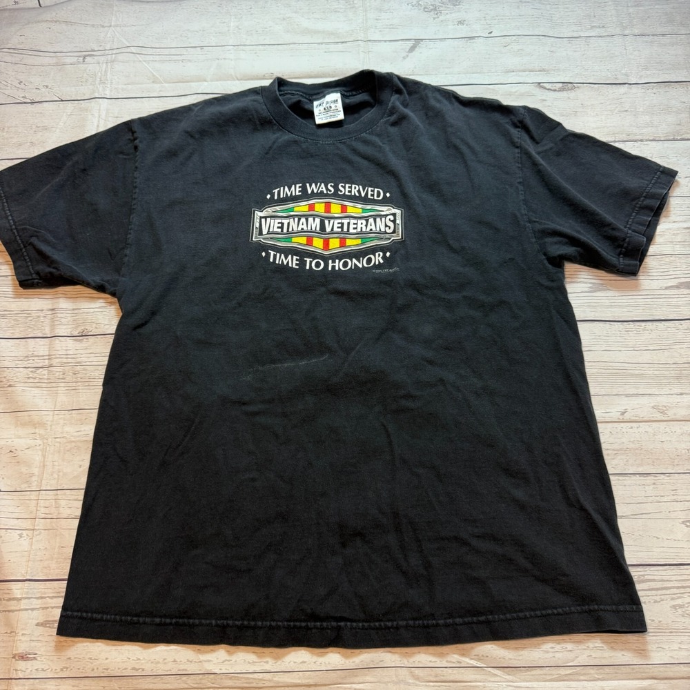 Vintage Vietnam Veterans Time To Honor‎ T Shirt 2005 7.62 Design Men's Size XL
